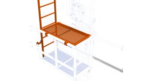 Center bridge access platform kit